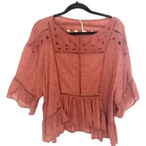 Free People Boho Peasant Top